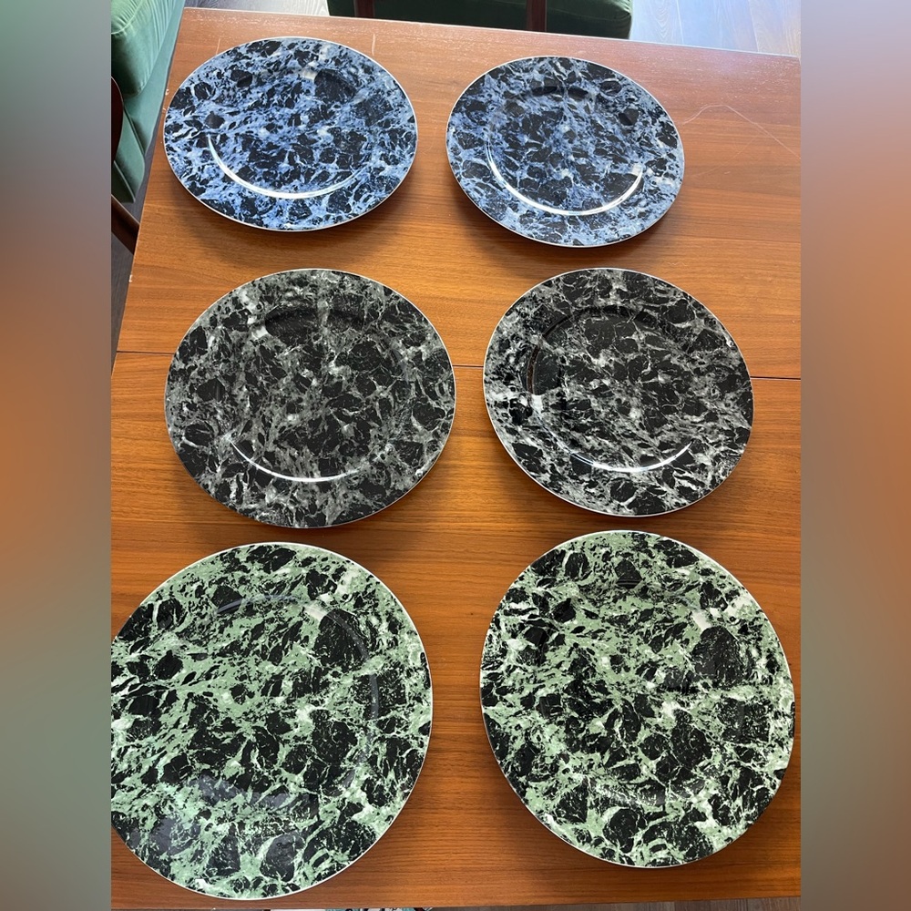 Villeroy & Boch Luxemburg Marble Patterned Dinner Plate Set